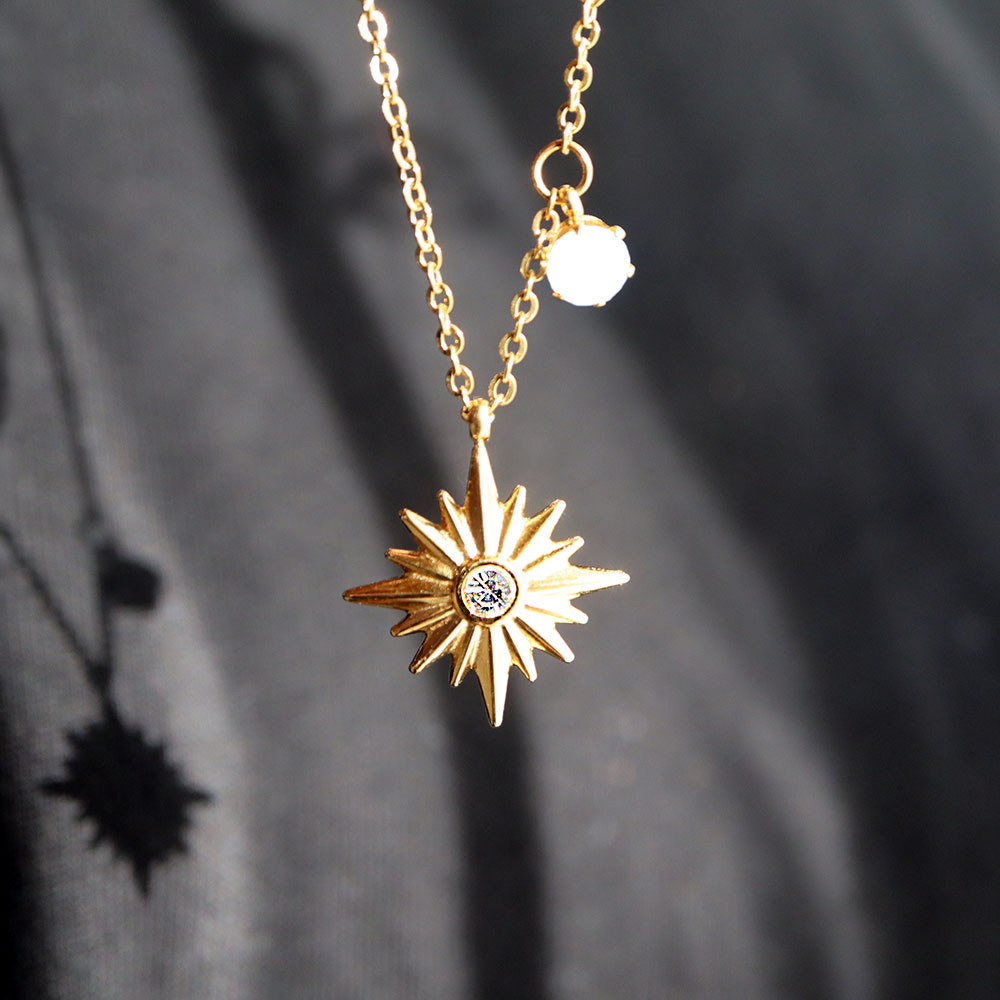 Sibilia Memphis Necklace LGカラフルハンドクラフトネックレス サージカルステンレス ネックレス L-N8039CZ-50｜THE KISS（ザ