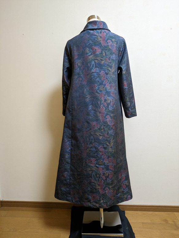 SOLD　着物リメイク　ワンピース　大島紬　M〜L 