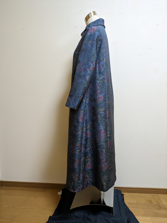 SOLD　着物リメイク　ワンピース　大島紬　M〜L 