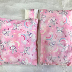 【決算セール】リカちゃんの布団とお洋服のセット　ピンクのユニコーン 4枚目の画像