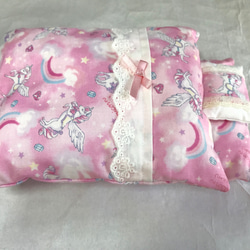 【決算セール】リカちゃんの布団とお洋服のセット　ピンクのユニコーン 5枚目の画像