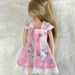 【決算セール】リカちゃんの布団とお洋服のセット　ピンクのユニコーン 7枚目の画像