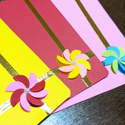 花束のお誕生日カード3枚セット【横開き】 2枚目の画像