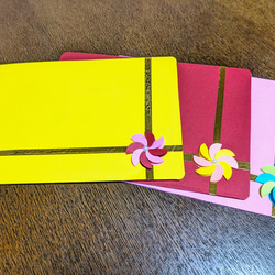 花束のお誕生日カード3枚セット【横開き】 1枚目の画像