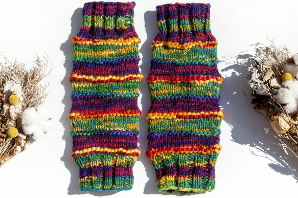 手織りピュアウールニットソックス/ニットウールソックス/内側起毛ソックス/暖かいソックス-スペイン風フィンランドニット編み物、バ 1枚目の画像