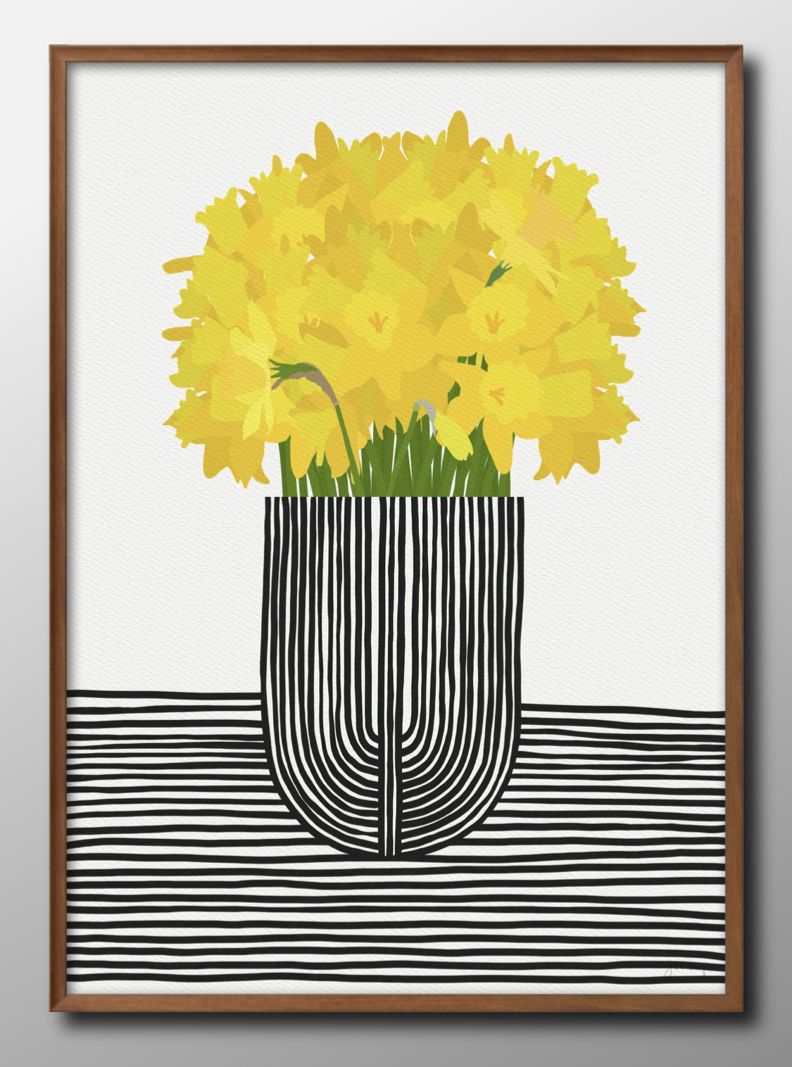 90cm✖️90cm 花のイラスト アート作品