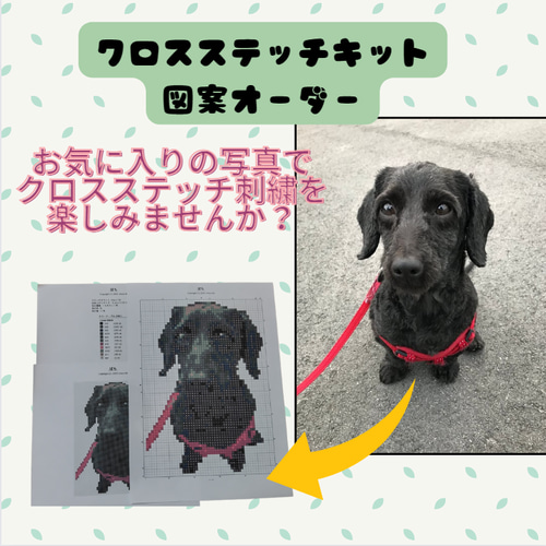 オリジナルクロスステッチ図案キットオーダーメイド キット choco-tto