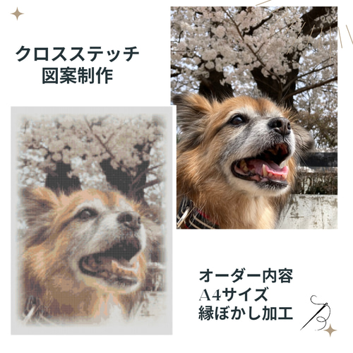 オリジナルクロスステッチ図案キットオーダーメイド キット choco-tto
