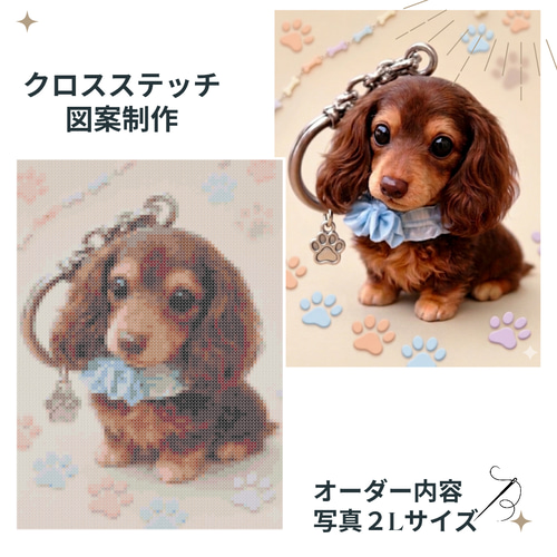オリジナルクロスステッチ図案キットオーダーメイド キット choco-tto