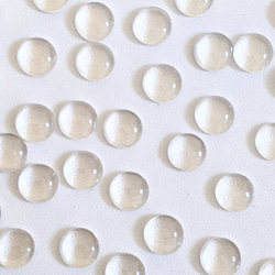 ガラス カボション ラウンド 30個 クリア 硝子 透明 カラーチャート パーツ 4枚目の画像