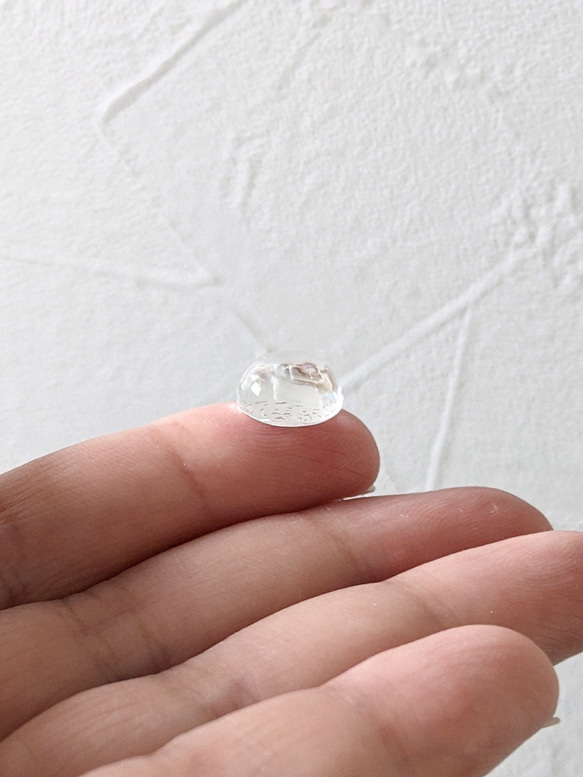 ガラス カボション ラウンド 30個 クリア 硝子 透明 カラーチャート パーツ 5枚目の画像