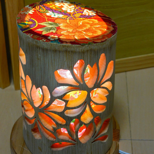 竹灯り・竹あかり・竹灯籠 ～～ 癒しの灯り 華衣ライン☆鈺☆～～ 木工・