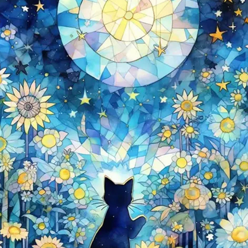 ALL フェアリーダストビーズ ダイヤモンドアート A3サイズ 猫③ ALL フェアリーダストビーズ ダイヤモンドアート A3サイズ 猫③