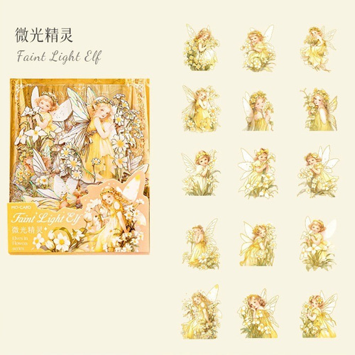 ❌即購入不可❌花間妖精シリーズ 6種類 180枚 金箔押し 花 妖精