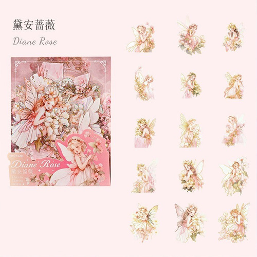 ❌即購入不可❌花間妖精シリーズ 6種類 180枚 金箔押し 花 妖精 PET