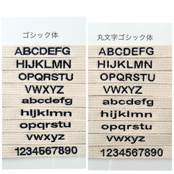 刺繍　名入れ　フェイスタオル　サッカーボールフォント　　数字　背番号　泉州タオル 10枚目の画像