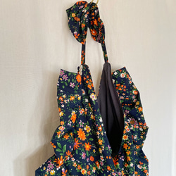 flower frill shoulder bag  (navy) 13枚目の画像