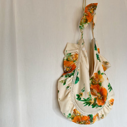flower frill shoulder bag (ecru) 11枚目の画像