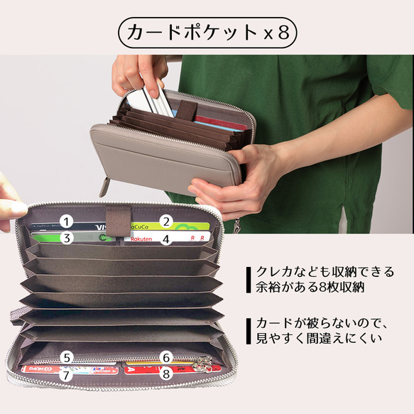 通帳ケース 磁気 防止 財布 スキミング防止 合皮 お薬手帳ケース 通帳入れ カードケース RFID 財布 11枚目の画像