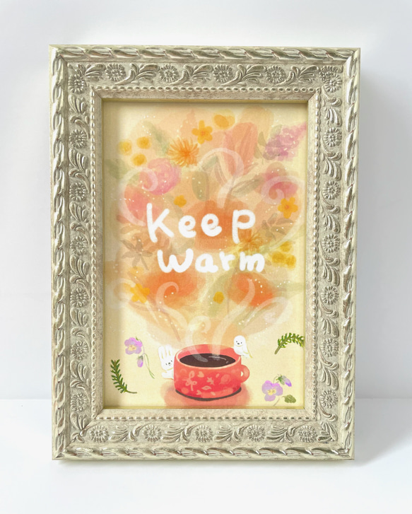 冬のごあいさつ３枚Keep warmポストカード 10枚目の画像