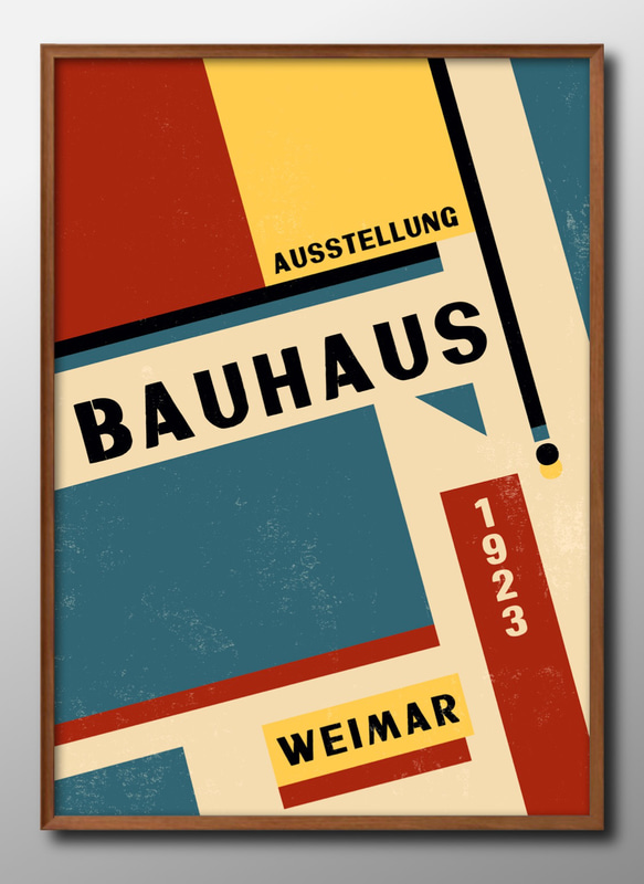 9119□アートポスター 絵画 A3サイズ『バウハウス BAUHAUS