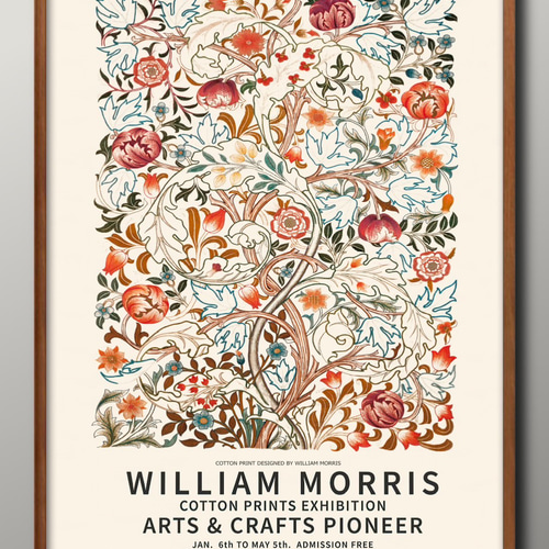 9125□アートポスター 絵画 A3サイズ『ウィリアム・モリス』イラスト