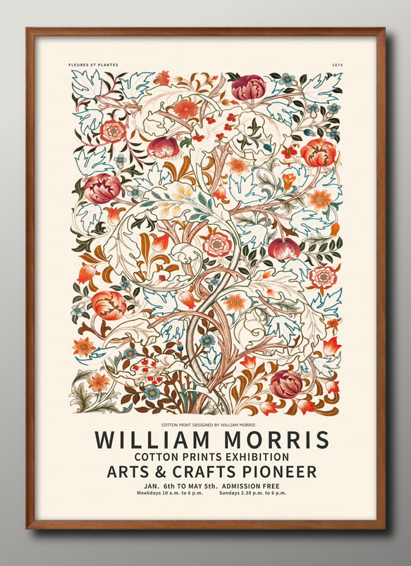 ウィリアムモリス 絵画 ③-① 9126□ポスター アート 絵画『ウィリアム・モリス』北欧 A3 イラスト