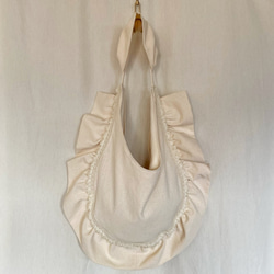 frill shoulder bag  （ecru) 7枚目の画像