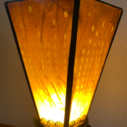 TAKATUKIーお米のランプ　～青銅とステンドグラスのコラボ作品～ 4枚目の画像