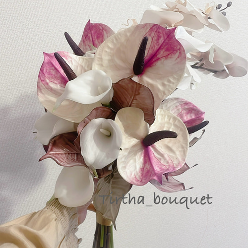 限定価格】2wayブーケ アーティフィシャルフラワー ブートニア付