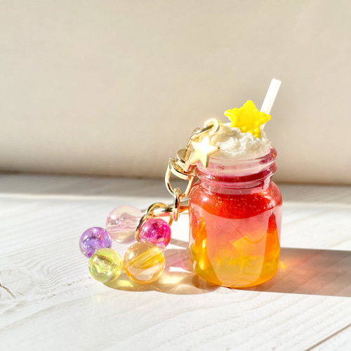 夕焼け空のクリームソーダ / キーホルダー / フェイクスイーツ その他