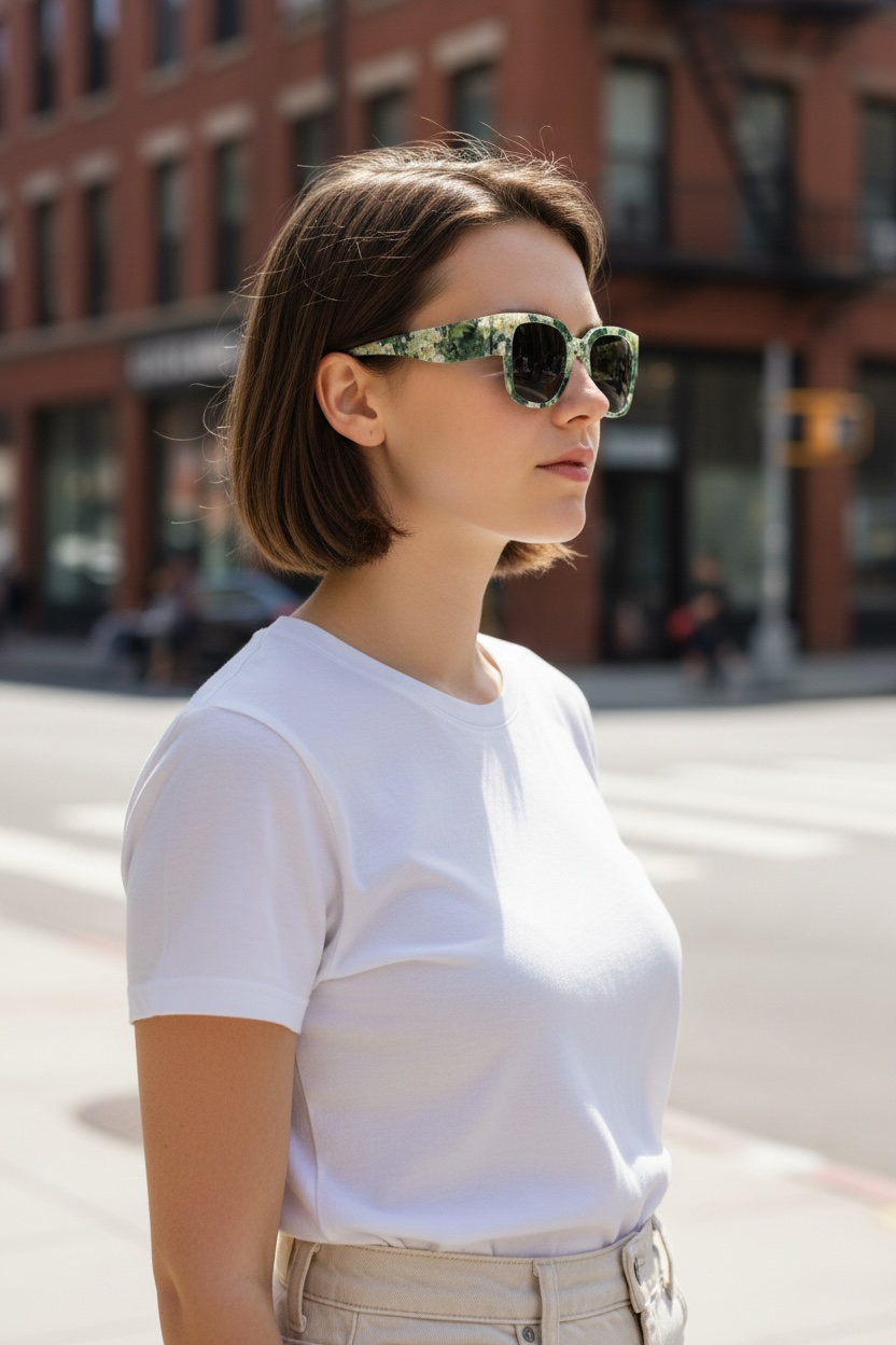 白いモッコウバラのサングラス