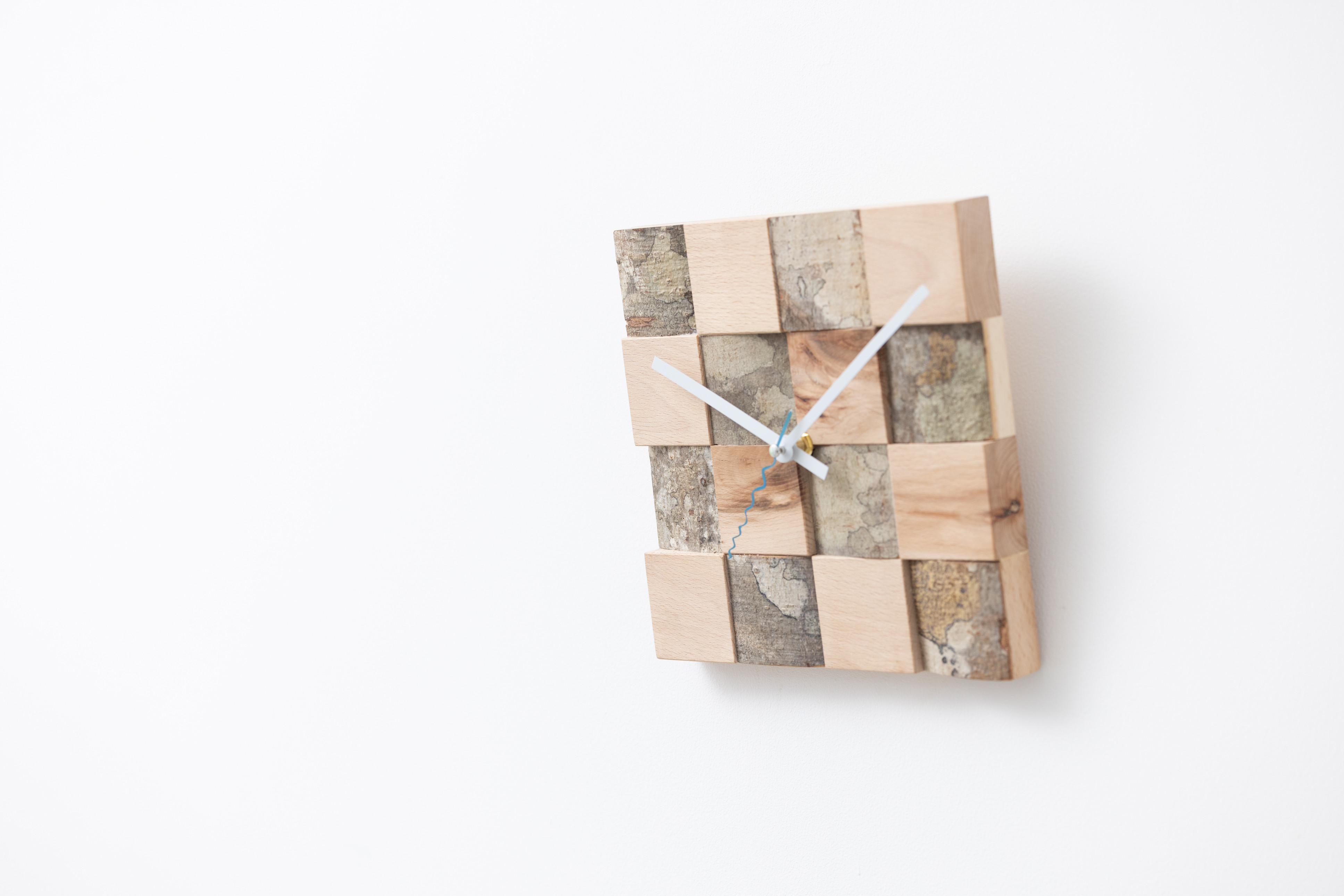 自然素材　ブナ・アート・クロック