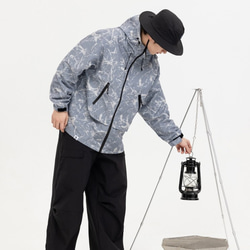 メンズ・レディース兼用·山系アウトドアハットジャケット迷彩服パーカー W162 8枚目の画像