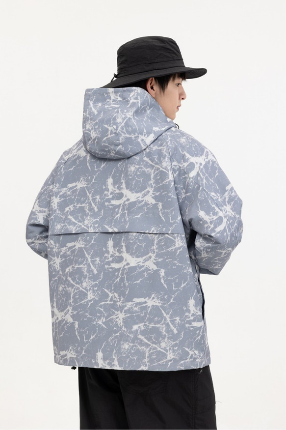 メンズ・レディース兼用·山系アウトドアハットジャケット迷彩服パーカー W162 9枚目の画像