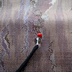 ７５４４　色大島紬の着物で作った和風財布・ポーチ＃送料無料 10枚目の画像
