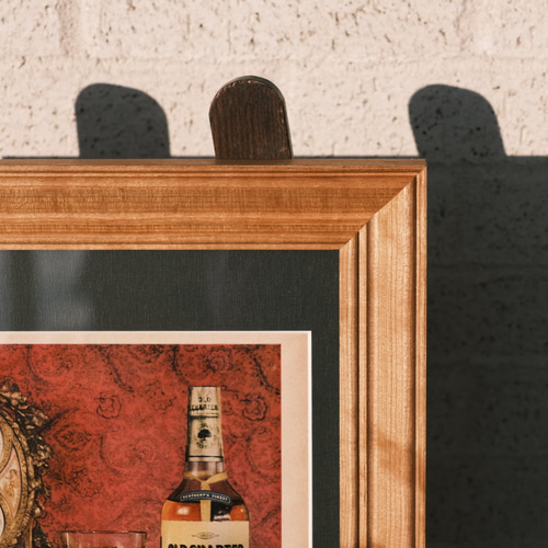 アンティーク ポスター  フレーム付き 額縁】A4/A3/A2/B5/B4/B3/B2ポスターフレーム ブラックチェリー無垢