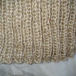 手編みマフラー(ロイヤルミルクティー色) 2枚目の画像