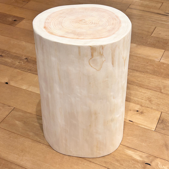 Hinoki  Wood  Stool  No.535 2枚目の画像