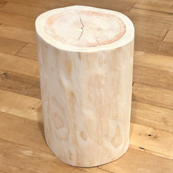 Hinoki  Wood  Stool  No.536 2枚目の画像