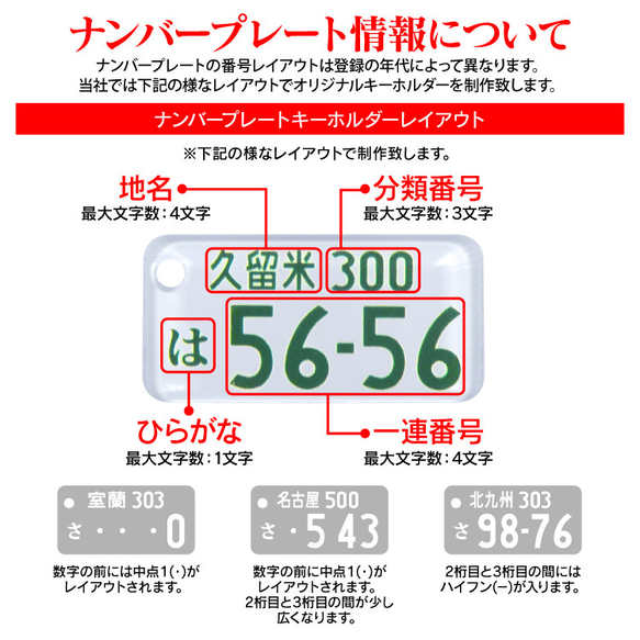 ムーヴキャンバス ストライプス キーホルダー ナンバープレート 名前入れ 納車記念 誕生日 プレゼント ギフト 自動車 8枚目の画像