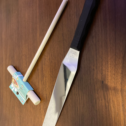 金属ブラシ磨き！直径33cm 9mm極厚鉄板！＋スパチュラ大トンボ