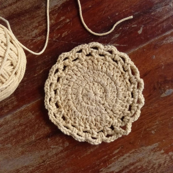 選べる1-2個/太さ2mm/草木染め綿糸 約100m/綿紐 ひも ロープ/編み物・マクラメ・織物・ラッピング 3枚目の画像