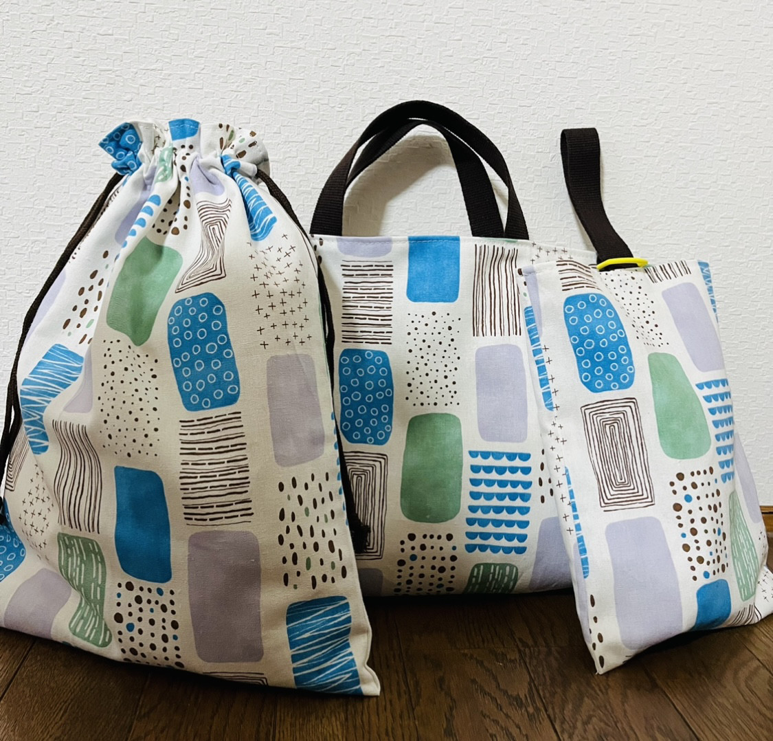 ★入園、入学★レッスンバッグ、お着替え袋、シューズ袋セット