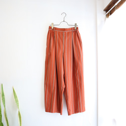 organic cotton wide tuck pants (2colors) 1枚目の画像