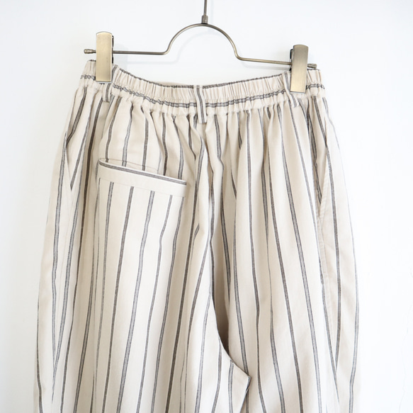 organic cotton wide tuck pants (2colors) 11枚目の画像