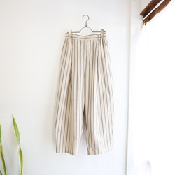 organic cotton wide tuck pants (2colors) 7枚目の画像