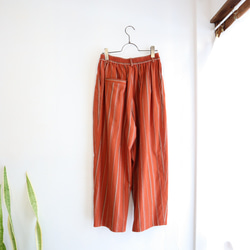 organic cotton wide tuck pants (2colors) 3枚目の画像