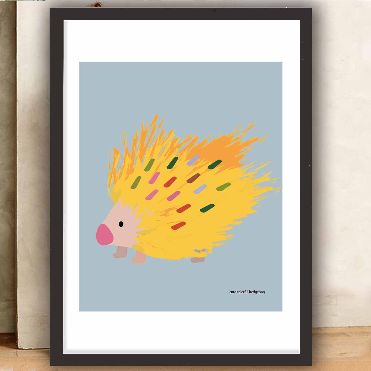 すんごいハリネズミ　イラスト　ポスター　A4 A3 A2 A1　アート  　アートポスター　seiで検索新着順　2303