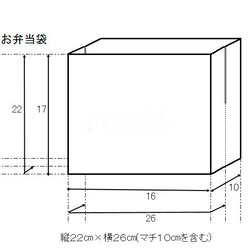 お弁当袋3点セット(ピンク花柄)コップ袋、お弁当袋、ランチョンマット 13枚目の画像